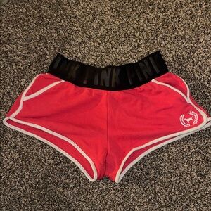 PINK Victoria's Secret Women's Bright Red Athletic Shorts